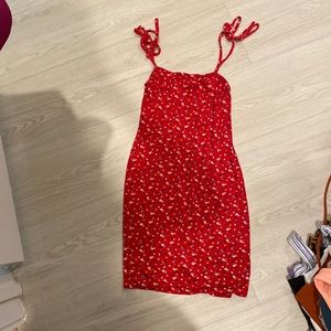 Nasty gal, red dress.